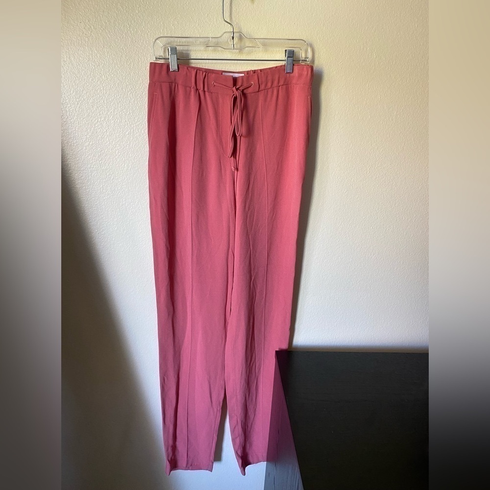 St. John Women’s Dress Pants Trousers Coral Size S business Casual Drawstring